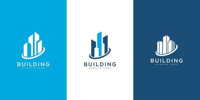 set of Building logo city building for logo design inspiration