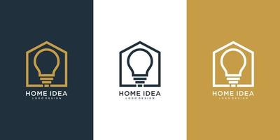 home idea logo vector design