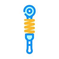 shock absorber car color icon vector illustration