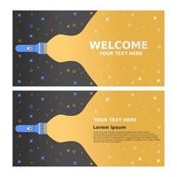 banner text background flashlight text vector