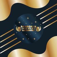 gold abstract background banner with circle gold color creative digital light modern vector