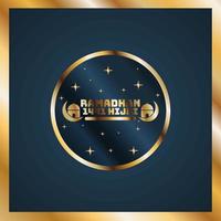 gold abstract background banner with circle gold color creative digital light modern vector