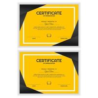 Bundle Creative Certificate of Appreciation Award Template vector
