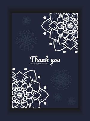 set cover content wedding invitation card with mandala, abstract frame background decoration ornament mockup greeting celebration rustic template vector illustration