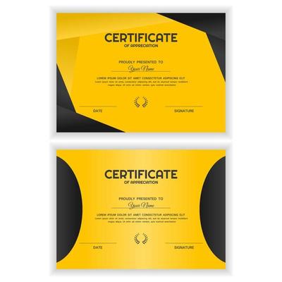 Bundle Creative Certificate of Appreciation Award Template