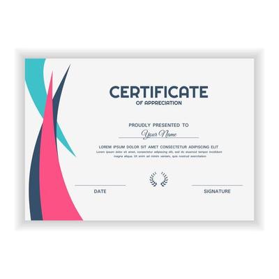 Creative Certificate of Appreciation Award Template