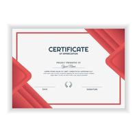 Creative Certificate of Appreciation Award Template with gradient color vector