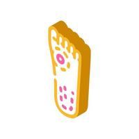 callus on foot isometric icon vector illustration