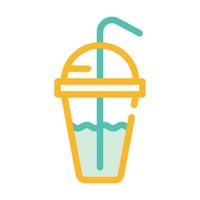 drink cocktail cup color icon vector illustration