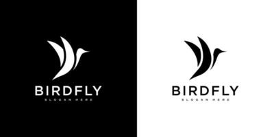 Hummingbird Logo Design Vector Template