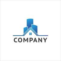 Building and House Real Estate Logo Design Template vector