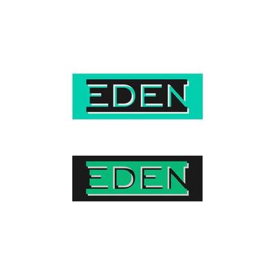 Eden Logo Design Template, Black, Green, Wordmark Logo Concept suitable for T Shirt Graphic