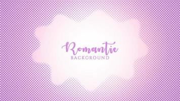 Halftone Frame Background Design Template, Abstract Dots Pattern Illustration, Vintage Texture Element, Rounded Shape, Pink Violet Gradient, Romantic Color vector