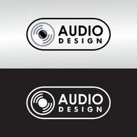 concepto de logotipo de diseño de audio, plantilla de diseño de audio vector