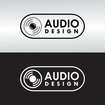Audio Design Logo Concept, Audio Design Template