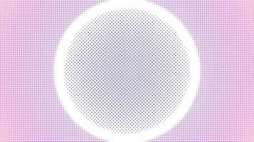 Halftone Background Design Template with Big Ellipse Shape Element, Abstract Dots Pattern Illustration, Retro Texture, Pink Violet Gradient, Romantic Color, Valentine Day, Polka-dotted, polkadot, vector