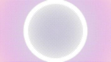 Halftone Background Design Template with Big Ellipse Shape Element, Abstract Dots Pattern Illustration, Retro Texture, Pink Violet Gradient, Romantic Color, Valentine Day, Polka-dotted, polkadot, vector