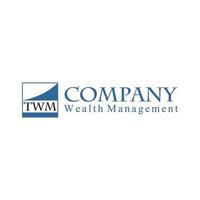 plantilla de diseño de logotipo alfabético de letra twm, concepto de logotipo de gestión de riqueza, logotipo de consultor vector