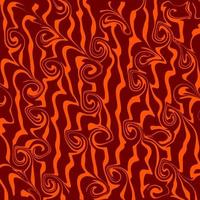 fondo abstracto con patrón de remolinos. marrón y naranja. adecuado para decoración, interior, textil y papel pintado vector