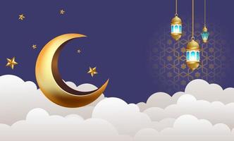 ramadan kareem banner background design illustration