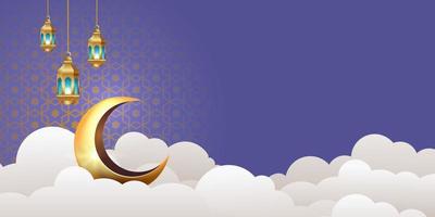 ramadan kareem banner background design illustration vector