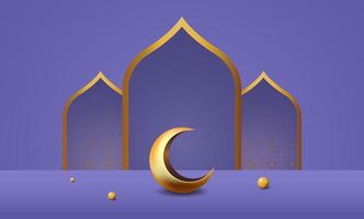 Ilustración de diseño de fondo de banner de ramadan kareem vector