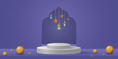 ramadan kareem banner background design illustration vector