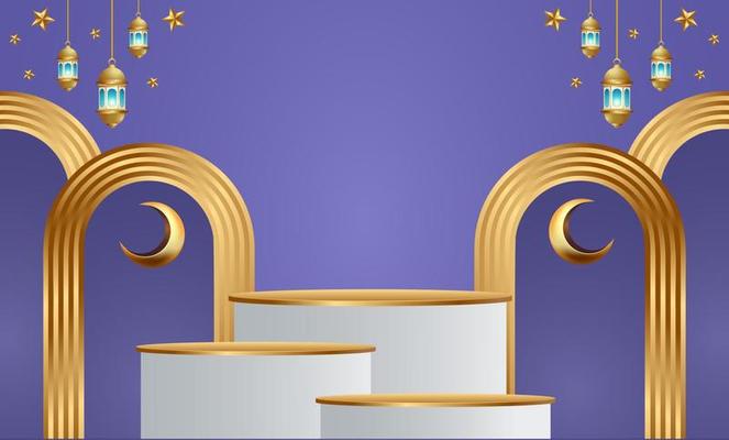 ramadan kareem banner background design illustration