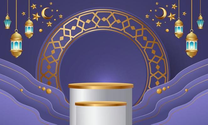ramadan kareem banner background design illustration