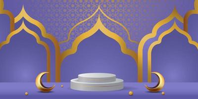 ramadan kareem banner background design illustration vector