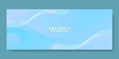 Abstract Blue Fluid Wave Banner Template vector