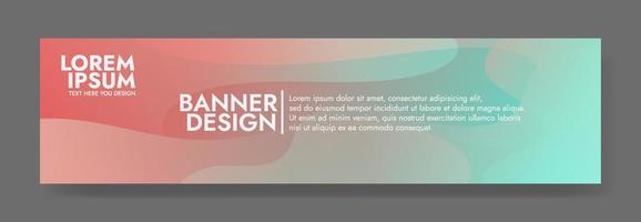 Abstract Colorful Fluid Wave Banner Template vector