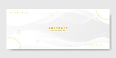 Abstract White Fluid Wave Banner Template vector