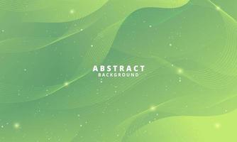 Abstract Green Fluid Wave Background vector