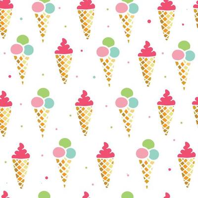 creative seamless pattern with hand drawn ice cream cones. perfect for wrapping paper, textile prints, product packaging, wallpaper, scrapbooking, stationery. ice cream pattern, background. eps 10