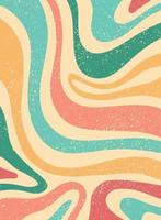 vintage background, groovy retro print with textured stripes. Wallpaper, poster, print, template, card, etc. EPS 10 vector