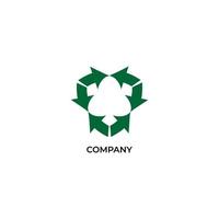 illustration of alternating current arrow. cycle logo concept isolated on white background. Business, process, recycle logo design template vector