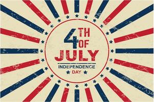 Happy 4th of july american independence day background vector