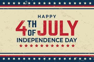 feliz 4 de julio fondo del día de la independencia americana vector