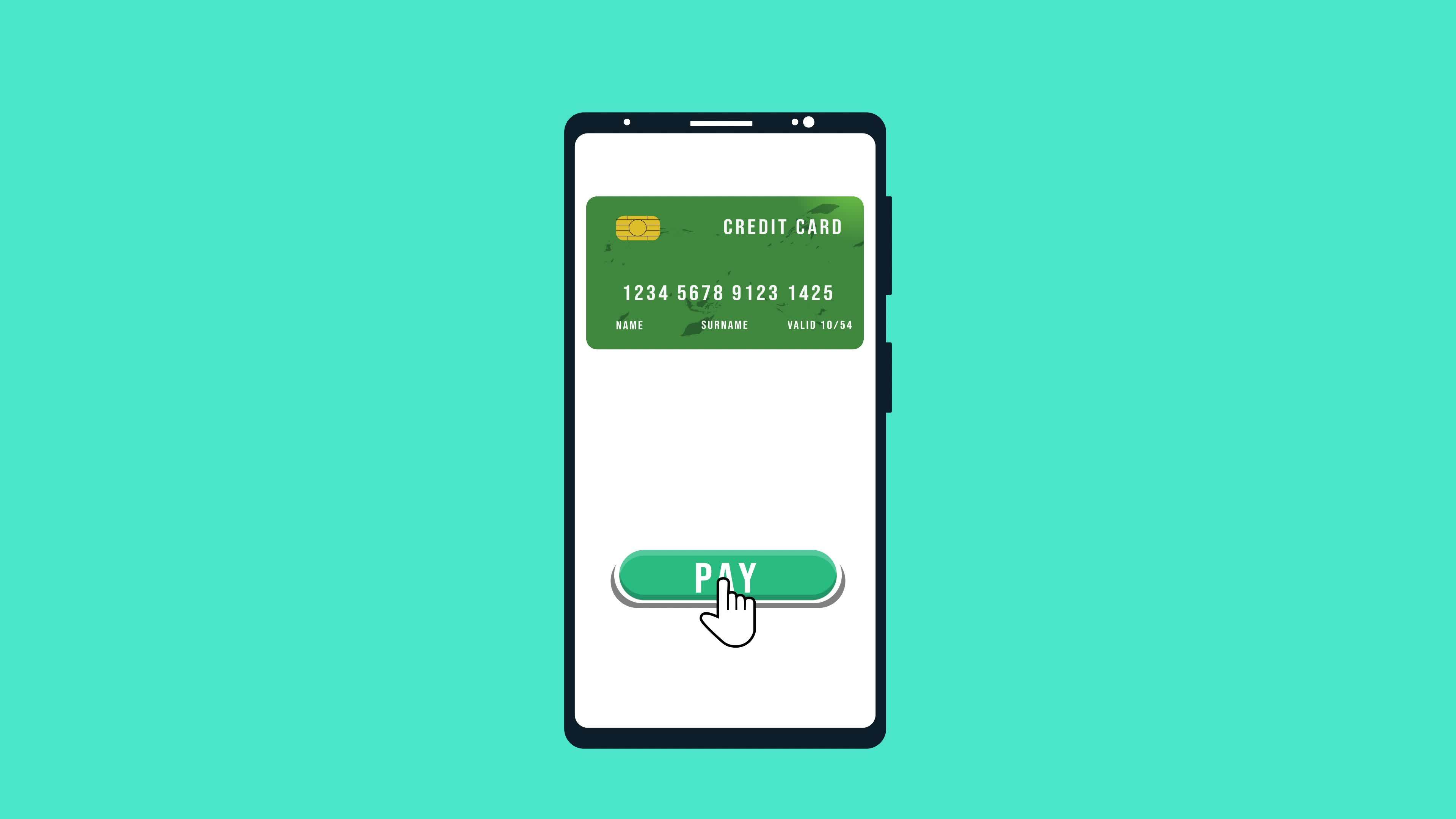 Online money transferring and payment system inside a mobile 4K animation.  Using an ATM card inside a mobile, digital payment method 4K footage.  Transferring money with a smartphone animated video. 7999713 Stock