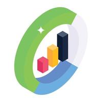 Check out isometric icon of infographics vector