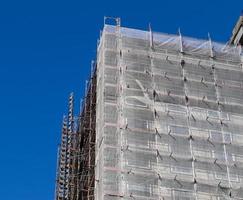 Construction site during progress found in german towns photo