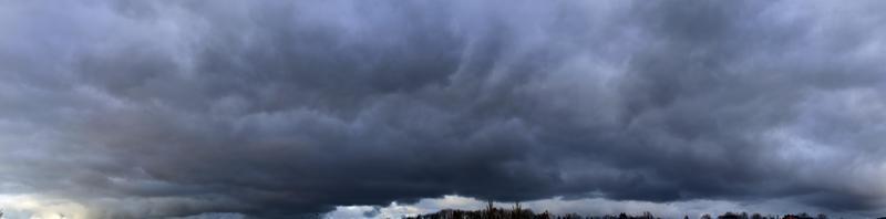 Stunning colorful sky panorama showing beautiful cloud formations in high resolution photo