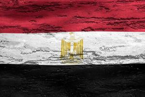 Egypt flag - realistic waving fabric flag photo