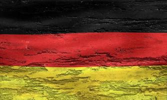 Germany flag - realistic waving fabric flag photo