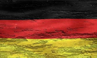 bandera de alemania - bandera de tela que agita realista foto