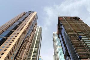 Luxury modern skyscrapers in the center of Dubai city. United Arab Emirates. photo