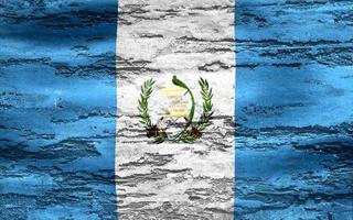 Guatemala flag - realistic waving fabric flag photo