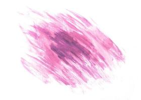 Abstract watercolor pink draw using a brush on white paper, watercolor background. photo