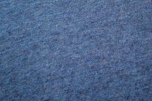 The texture of a knitted woolen fabric blue photo